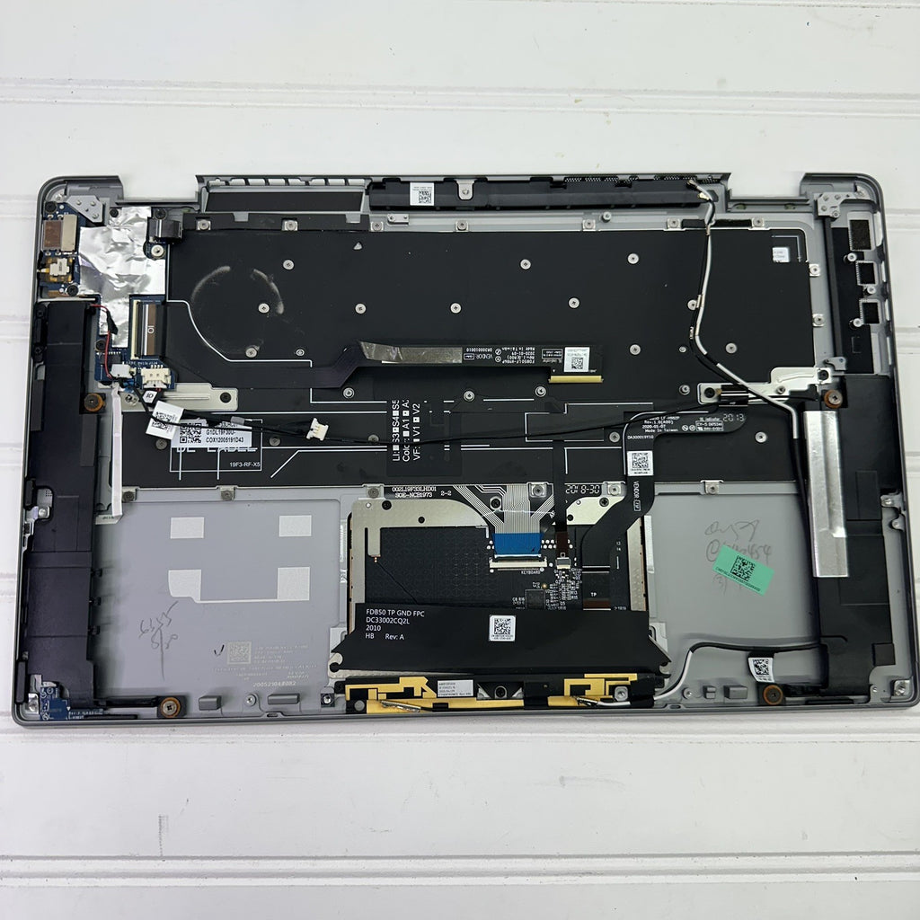 Dell Latitude 9510 15.6" Palmrest Keyboard Touchpad Speakers WiFi Antenna