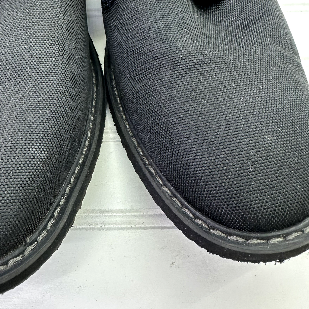 GUESS Tucker 3 Mens Dress Shoes Black Canvas Lace Up Black Toe NEW 13