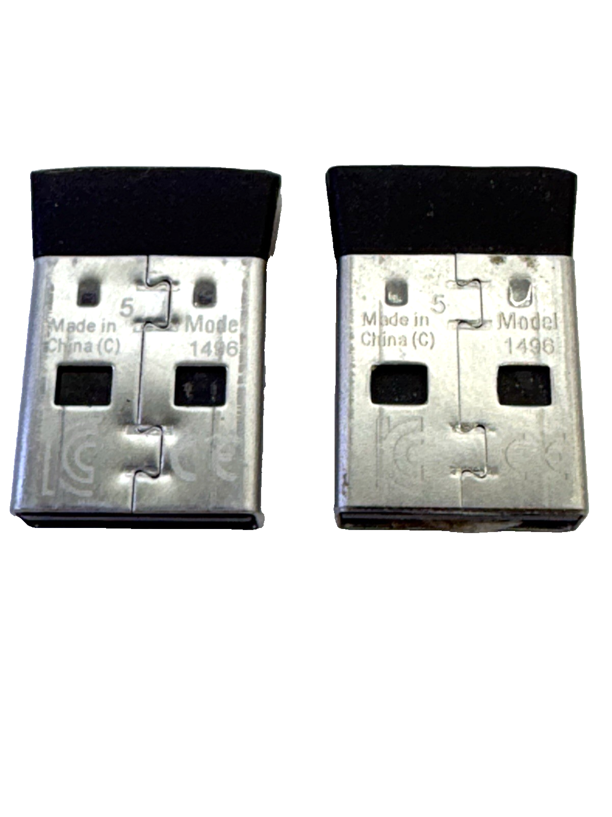 Microsoft USB Wireless Receiver Dongle Model 1496 Lot of 2 Tested