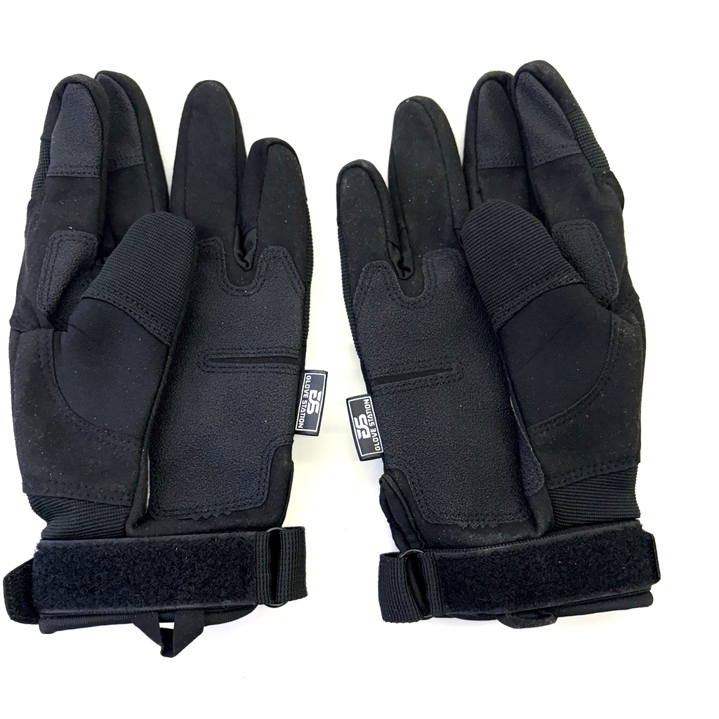 THE COMBAT HARD KNUCKLE TACTICAL SWAT POLICE SECURITY MILITARY GLOVE - BLACK