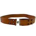 Rare Vintage Banana Republic Leather Hook Grommet Belt L Unisex - Made in Italy