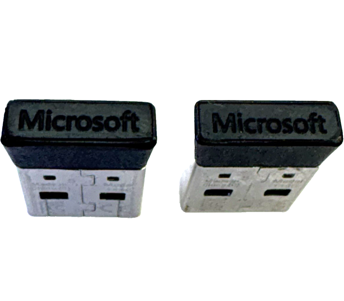 Microsoft USB Wireless Receiver Dongle Model 1496 Lot of 2 Tested