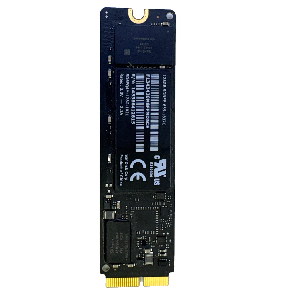 SanDisk SDNEP 655-1837C 128GB SSD For Macbook Pro A1398 EMC 2876 W/Yosemite