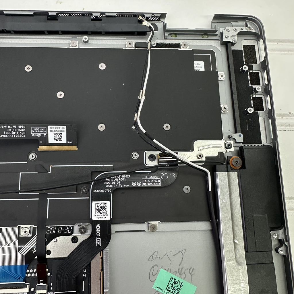 Dell Latitude 9510 15.6" Palmrest Keyboard Touchpad Speakers WiFi Antenna