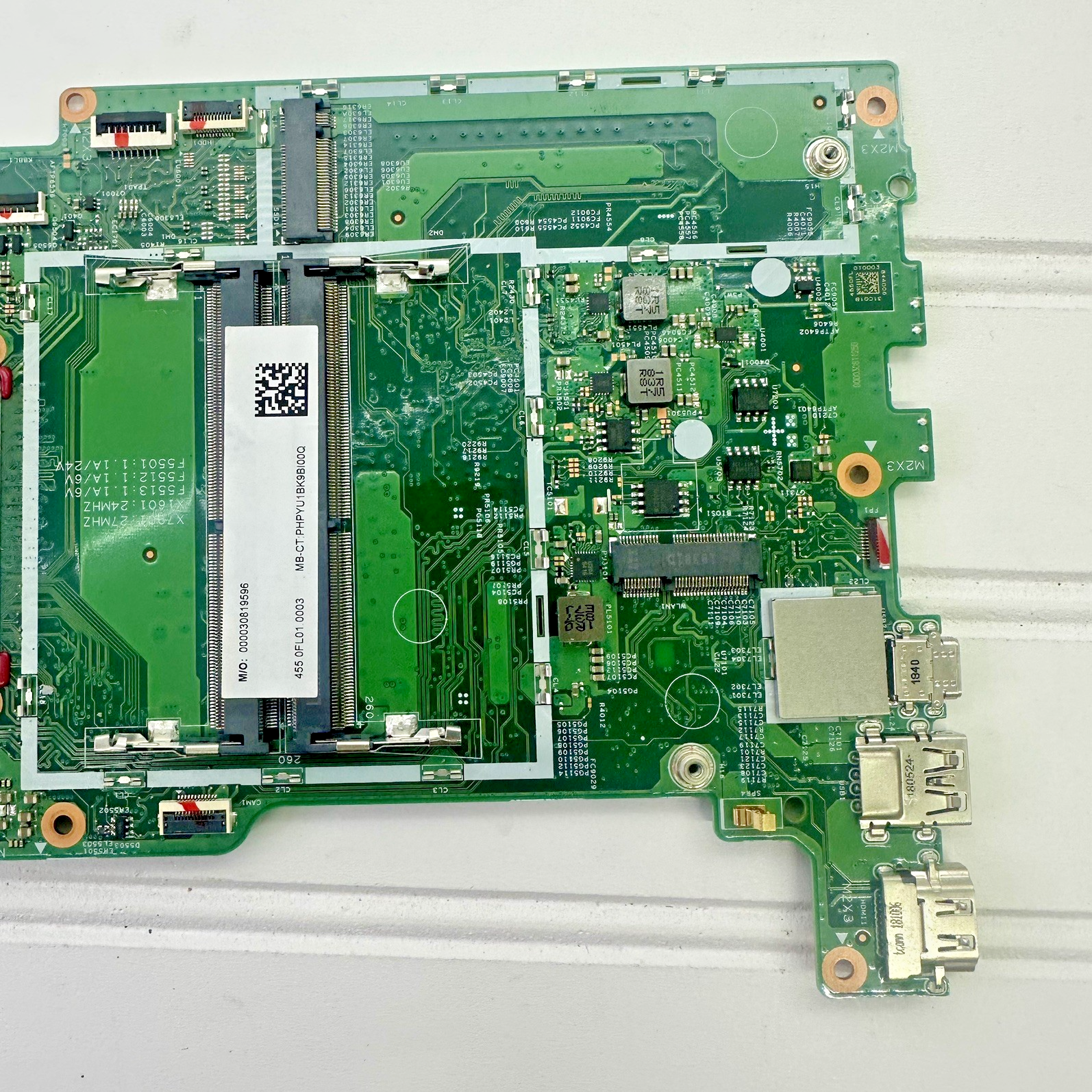 HP Envy x360 TOUCH 15t-cn100 Motherboard i5-8250U Nvidia MX150 – NO POWER PARTS