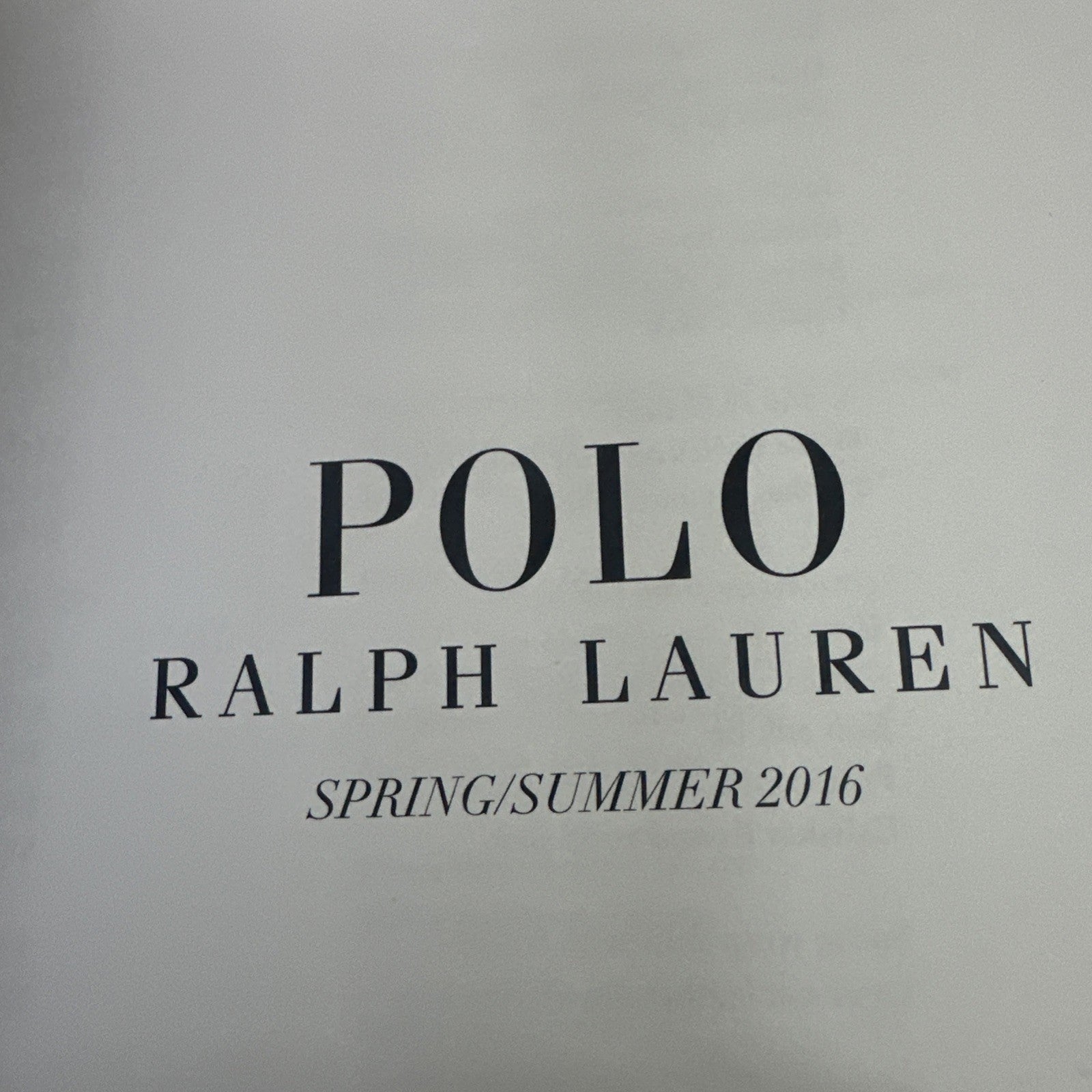 POLO Ralph Lauren Mens Women's Spring Summer Catalog 2016 w Price list - READ