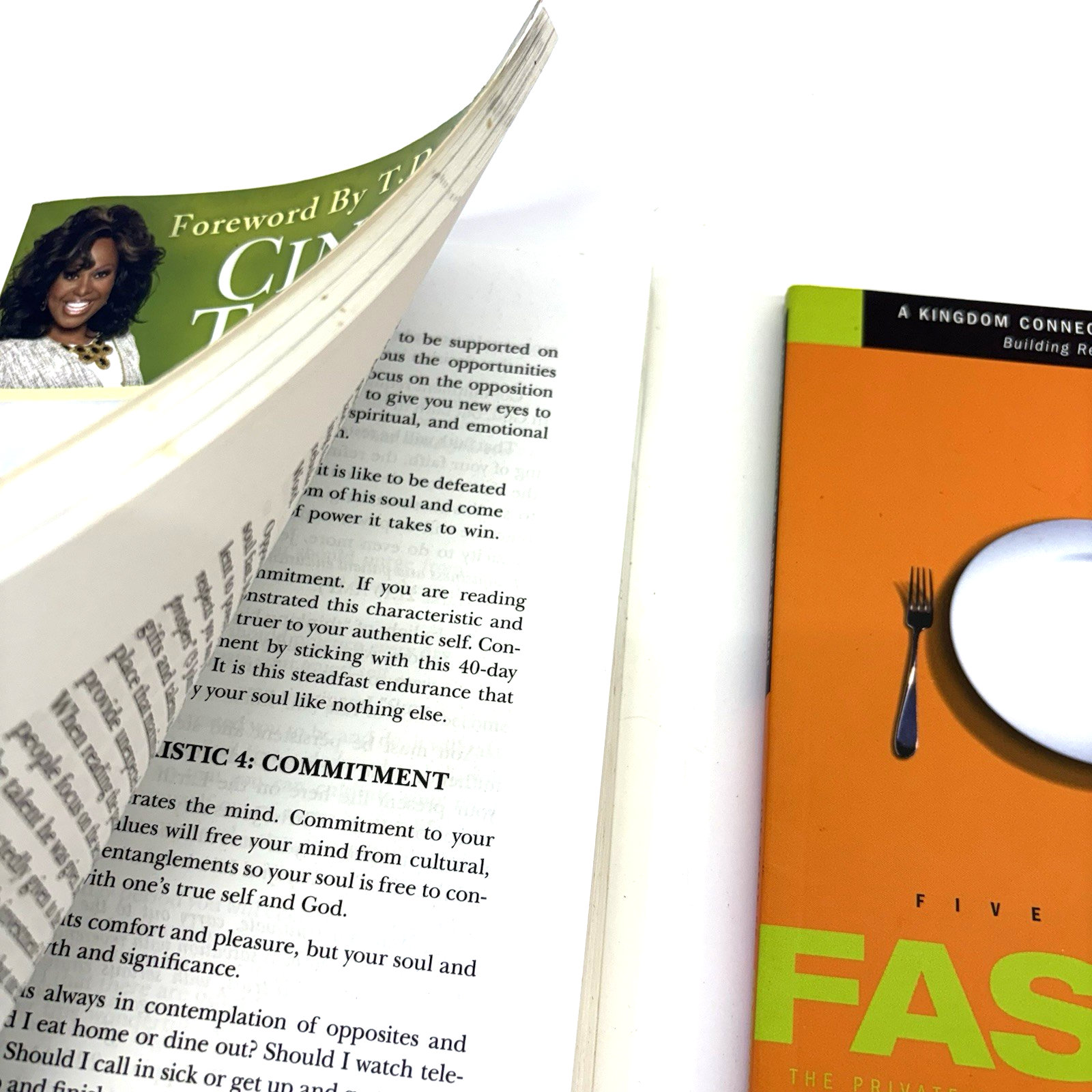 Cindy Trimm 40 Day Soul Fast & Jentezen Franklin Fasting Book Lot 2PC