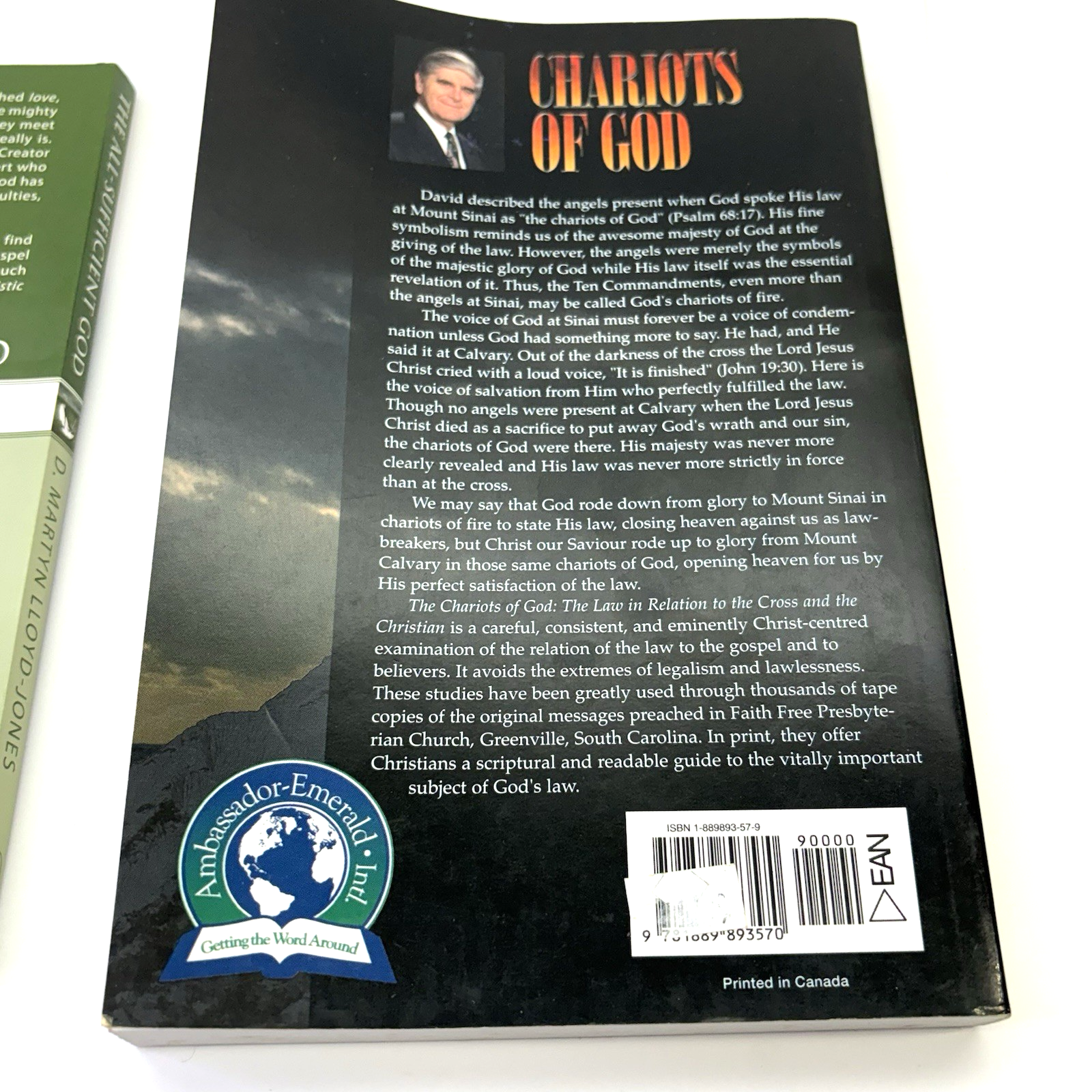 Lot 3 Christian Books The All-Sufficient God Where Is God Chariots of God