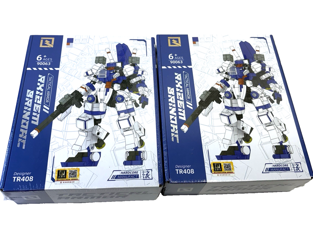 Lot of 2 Tactical Armor RX126M Brinoac Robot Building Blocks 90063 New Hardcore