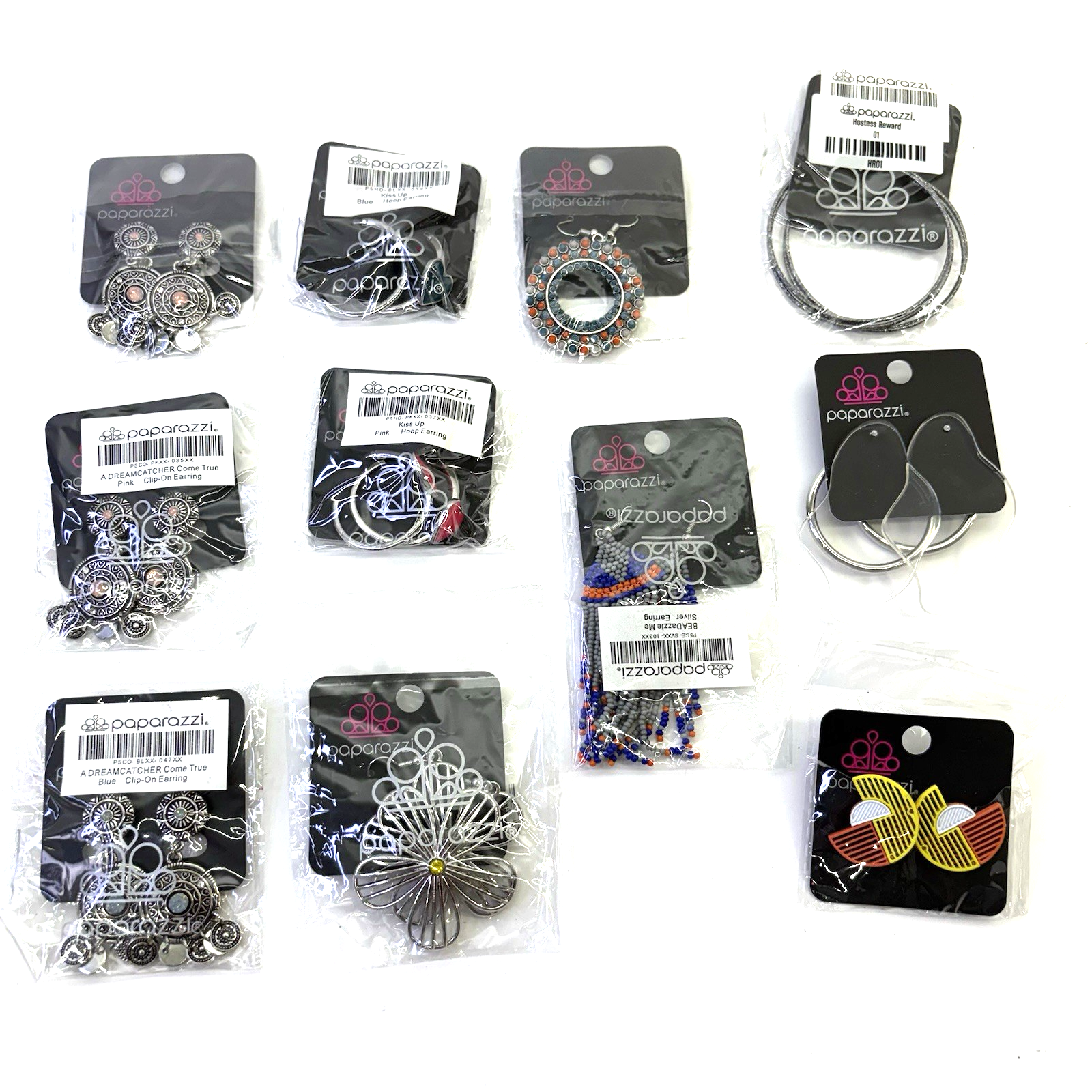 11 Pair Paparazzi Earrings Lot New w/ Tags + Free Mystery Necklace