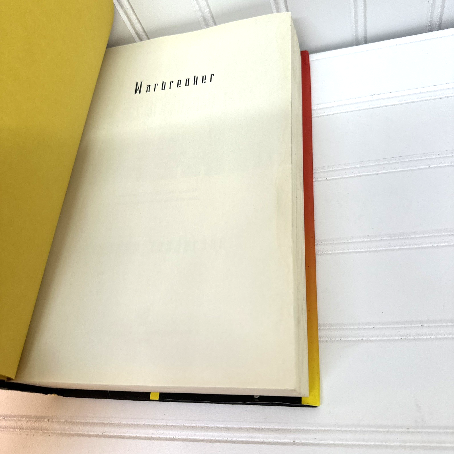 Brandon Sanderson Warbreaker Hardcover Book 