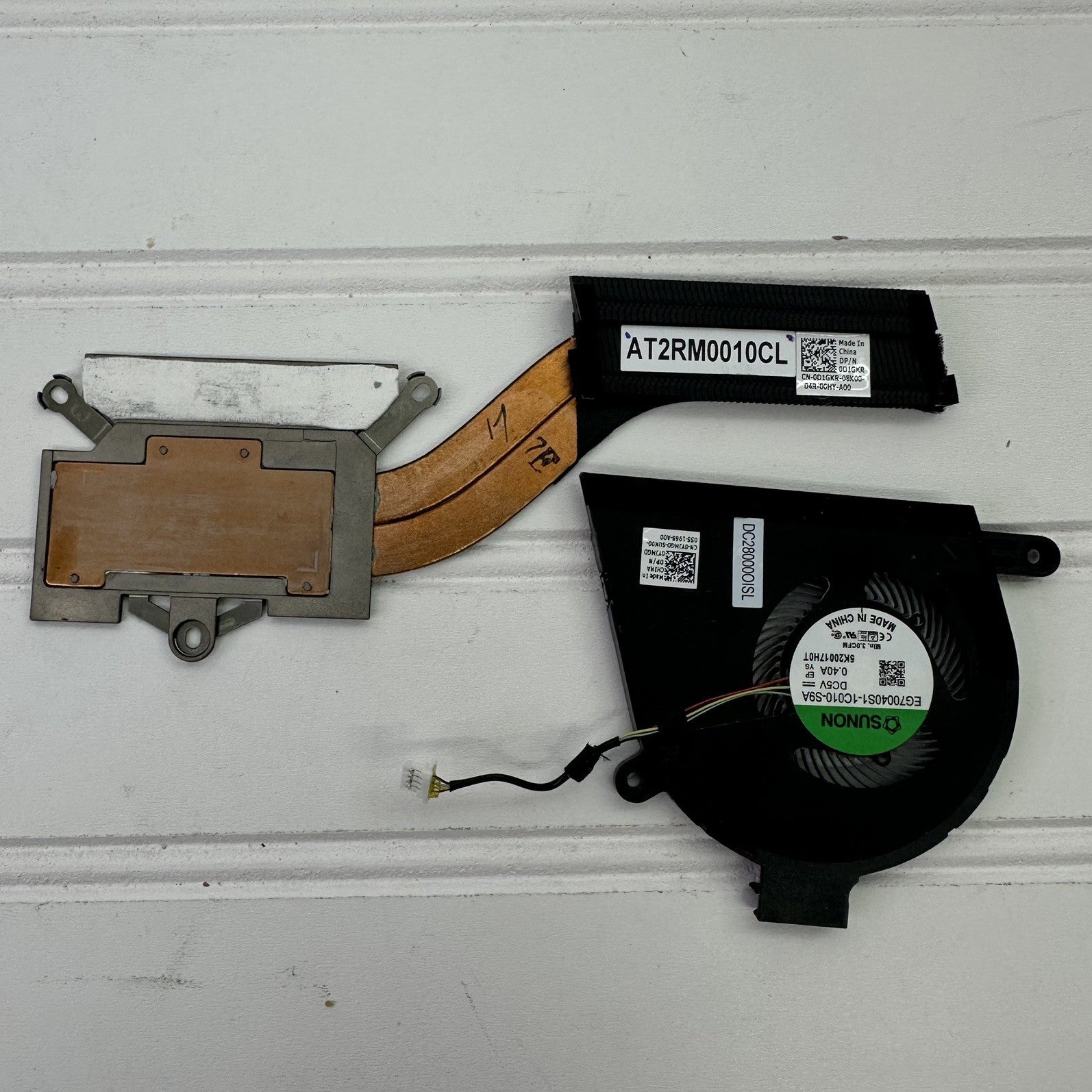 0D1GKR AT2RM0010CL FOR DELL Latitude 9510  Laptop CPU Cooling Heatsink & FAN