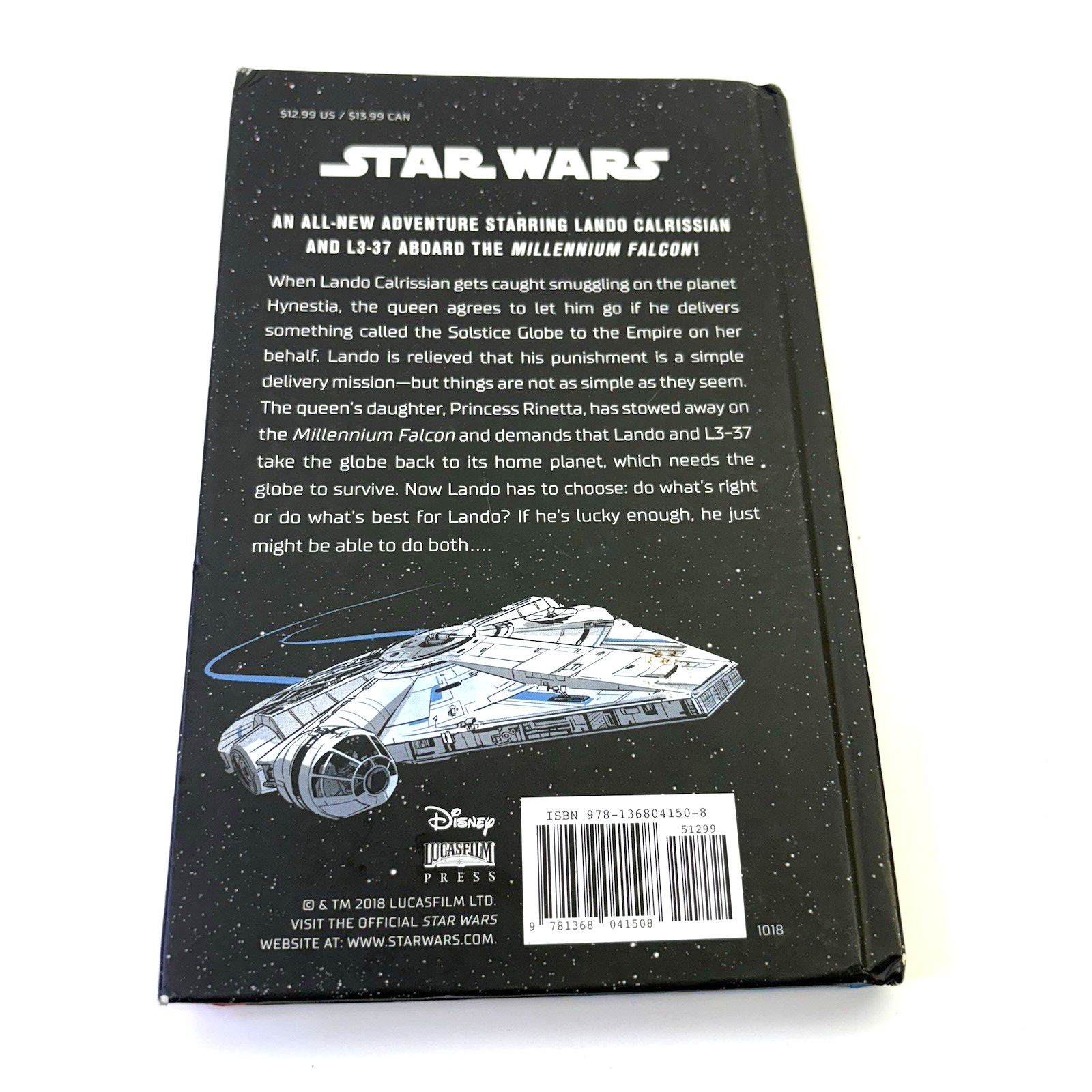 Lucasfilm Star Wars Novel Flight of the Falcon - Lando's Luck NM