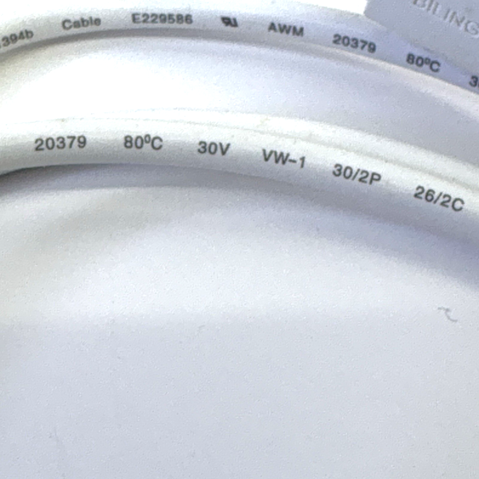 Western Digital FireWire 800 OEM Cable 4ft 4064-705065-030 Bilingual