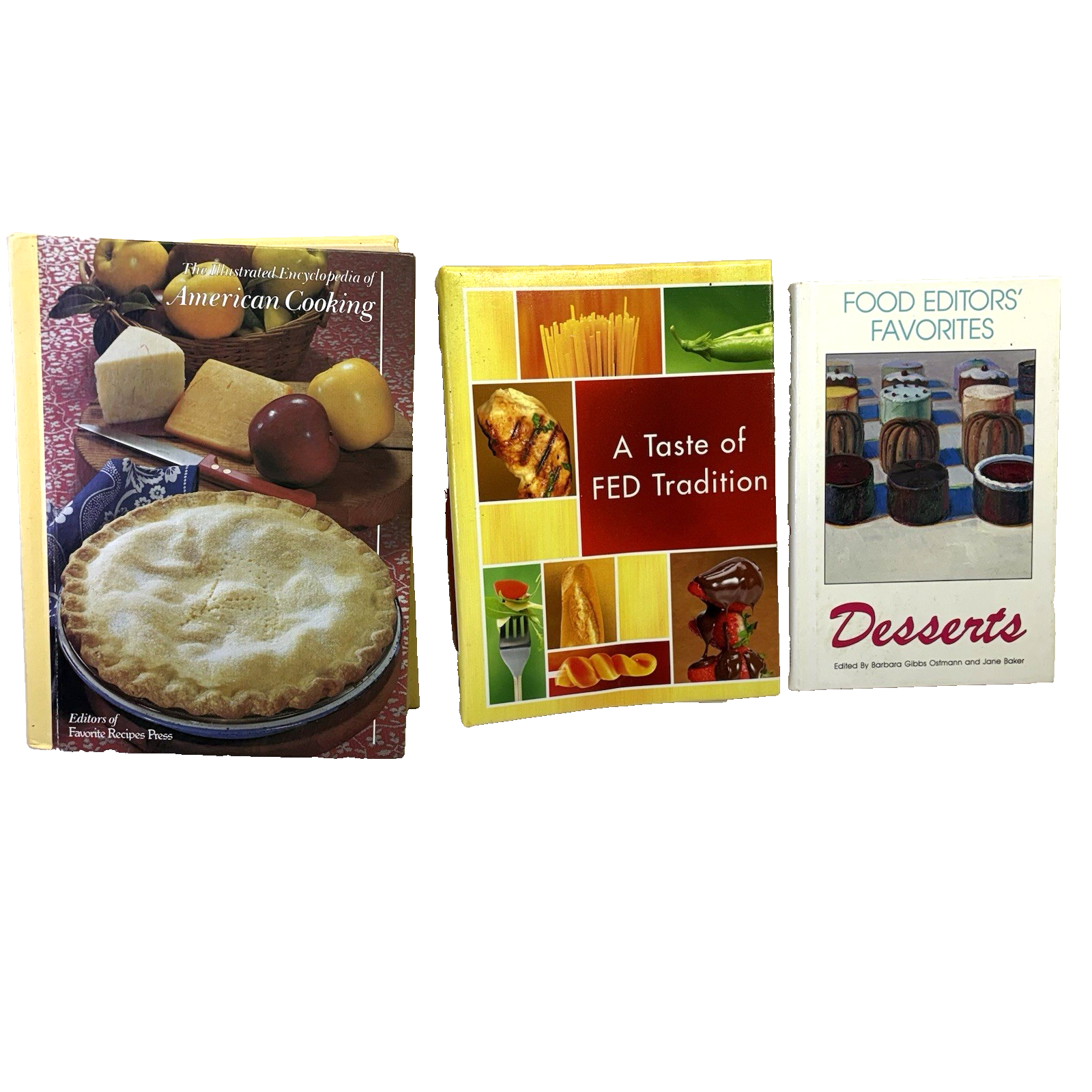 Vintage Cookbook Lot of 3 American Cooking Desserts FED Tradition HC