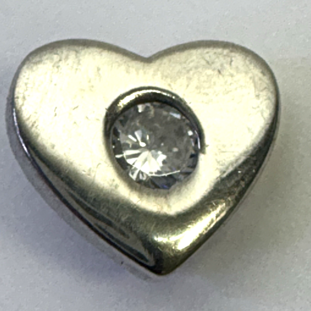 925 Sterling Silver Charm Pendant Lot Heart Blue CZ Girl Figure 3pc 7.36g Vintag