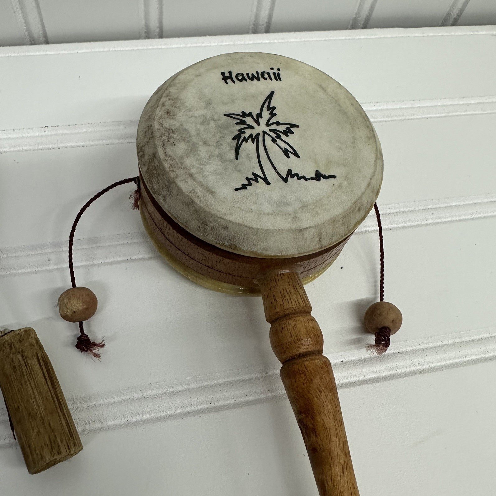 Primitive Den Den Drum Percussion Instrument Native American & Hawaii