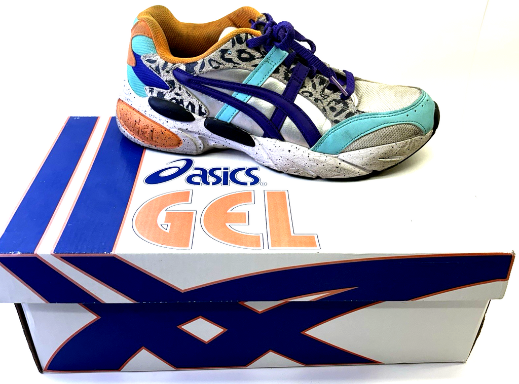 ASICS GEL-BND Men’s Size 7.5 Multicolor Zebra Running Shoes 1021A248 Fair Used