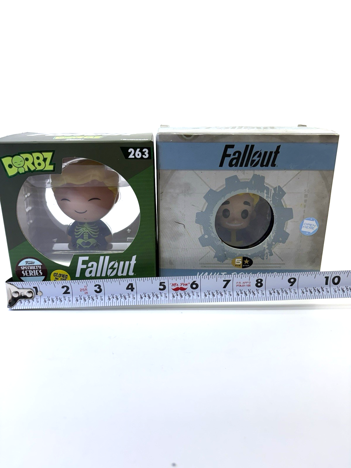 Funko Fallout Lot 2 Vault Boy Luck & Dorbz Adamantium Skeleton #263