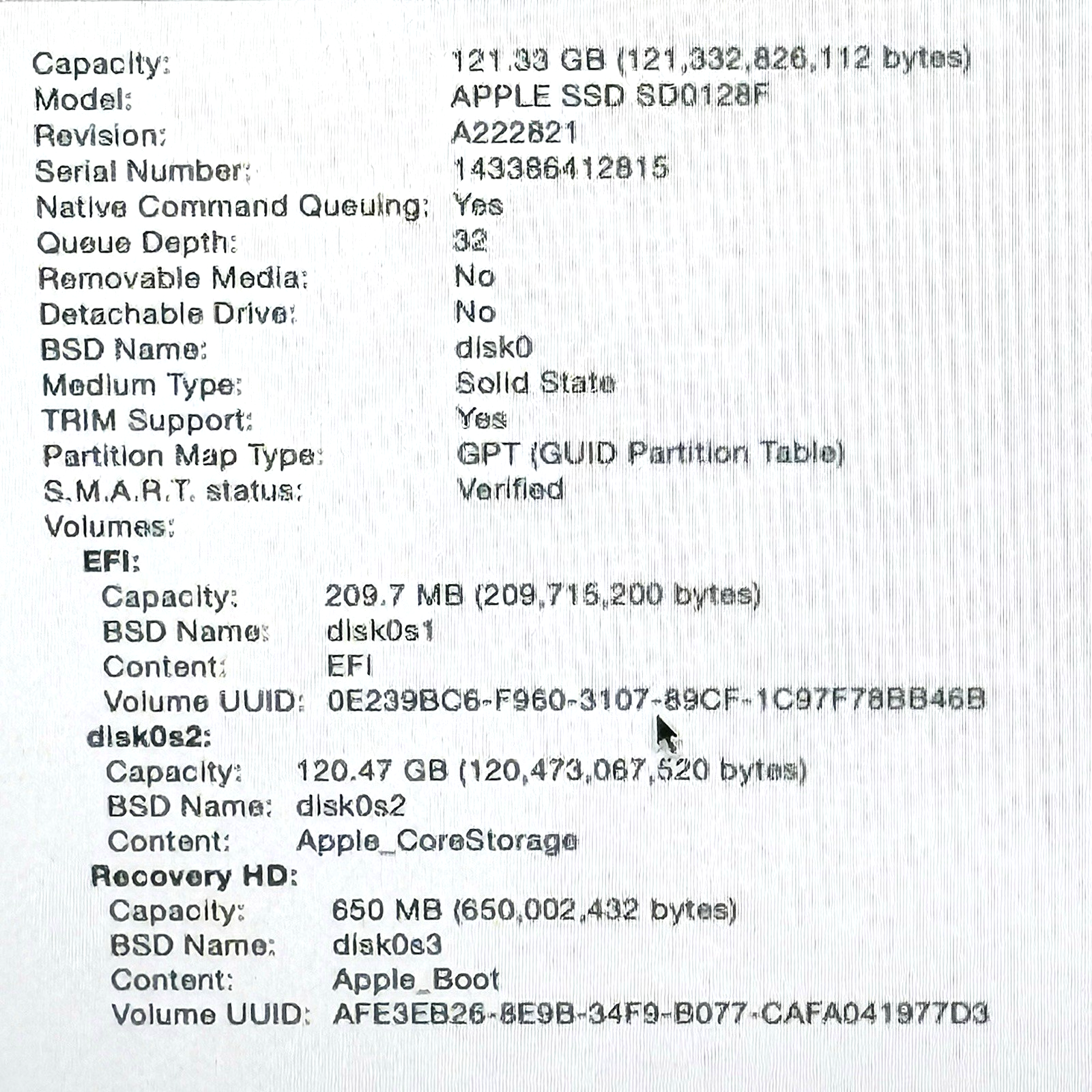SanDisk SDNEP 655-1837C 128GB SSD For Macbook Pro A1398 EMC 2876 W/Yosemite