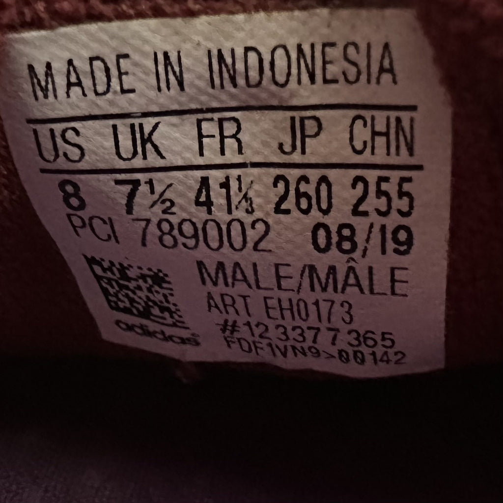 Adidas Continental 80 Shoes Men's Size 8 Velvet Burgundy 2019