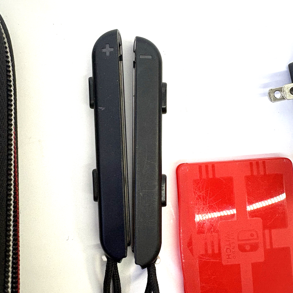 Nintendo Switch Charger + Case Black +Joy-Con Wrist Strap + Game Holder