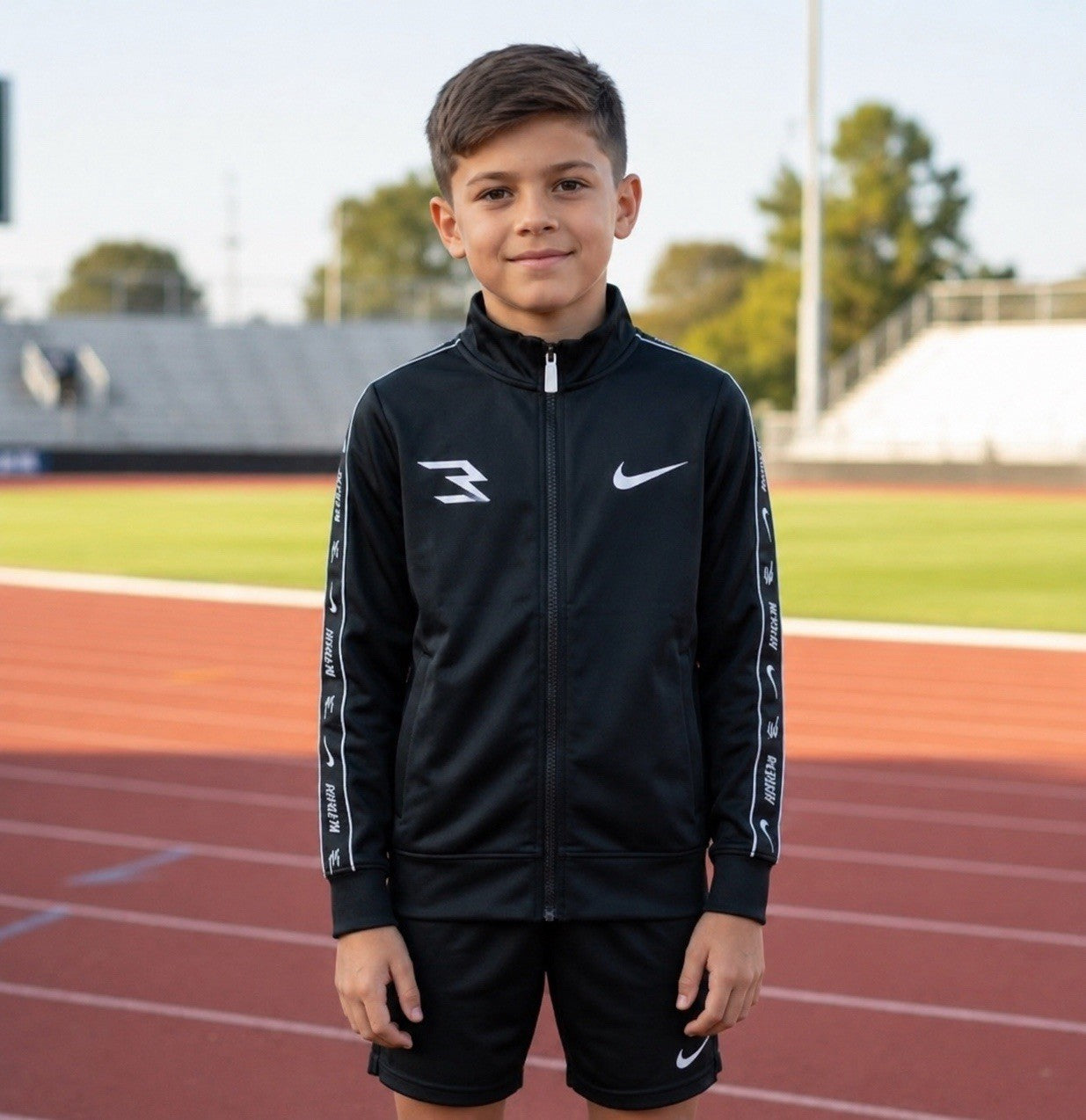 Nike 3Brand by Russell Wilson Track Jacket Youth Med 10-12 Training Sportswear