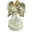 Dillards Christmas Trimming Porcelain Angel Winged Musical Violin 6.5in
