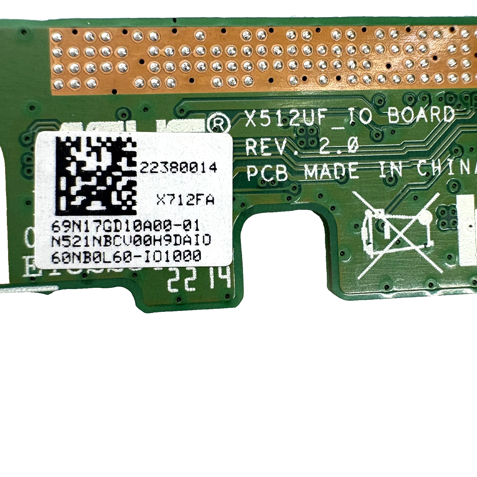 ASUS VIVOBOOK  K712E X512FA X512UF X712EA X712JA USB I/O BOARD W/ CABLE 60NB0L60