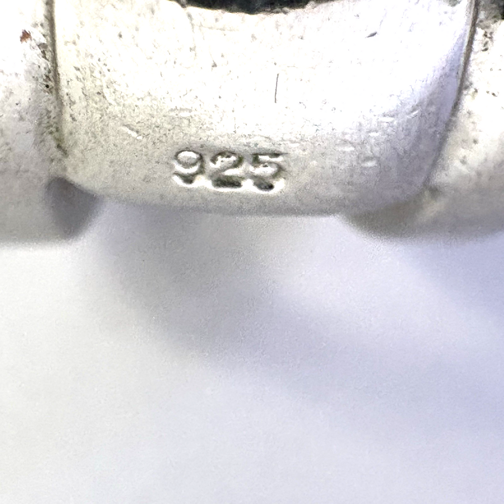 925 Sterling Silver Cross Pendant CZ 35.28g 80.9mm