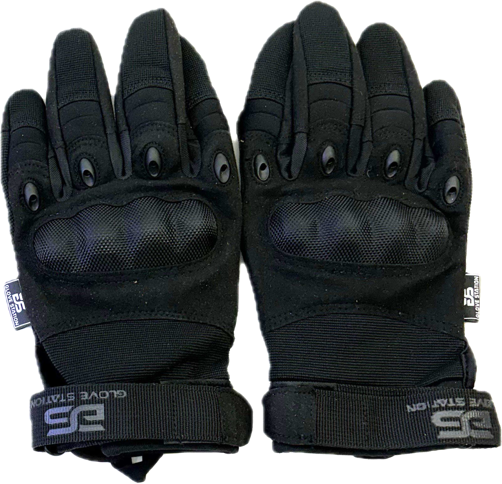 THE COMBAT HARD KNUCKLE TACTICAL SWAT POLICE SECURITY MILITARY GLOVE - BLACK