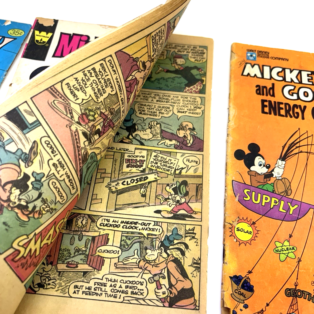 Vintage Disney & Tom and Jerry Comic Book Lot Mickey Mouse Poor Reader Copies