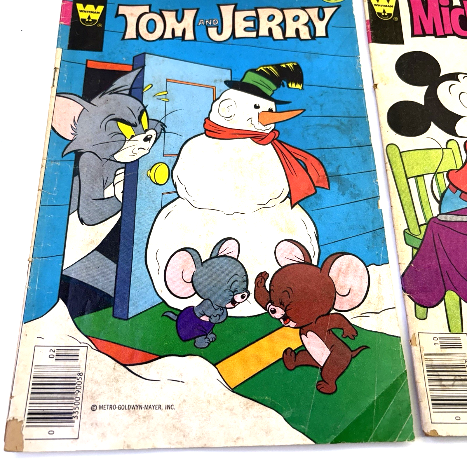 Vintage Disney & Tom and Jerry Comic Book Lot Mickey Mouse Poor Reader Copies