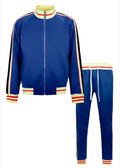 Victorious Unisex Side Stripe Track Suit  Jacket &  Pants 3XL Color Royal Blue