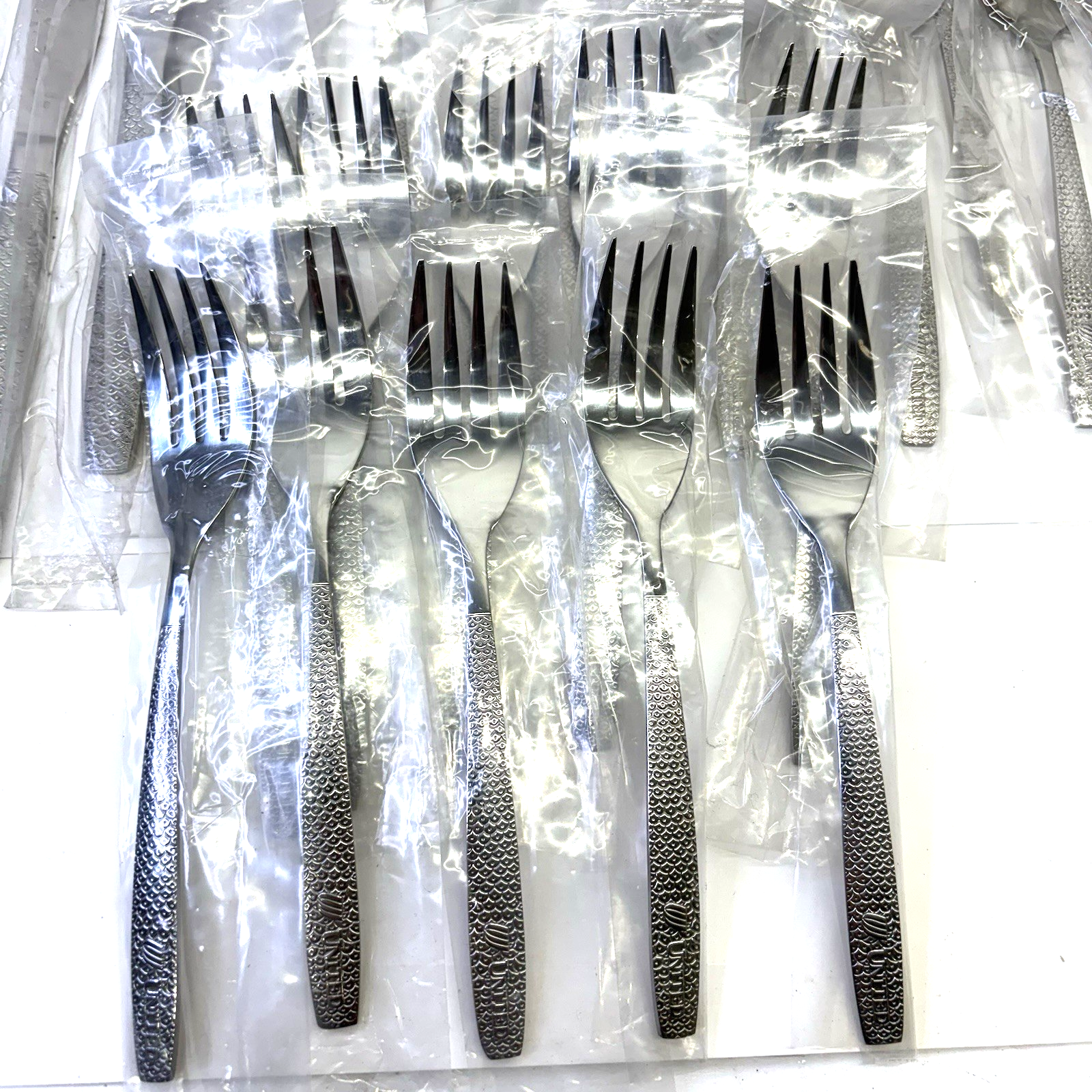 Vintage United Airlines ABC Stainless Flatware Set NOS 30 Pc Knife Fork Spoon