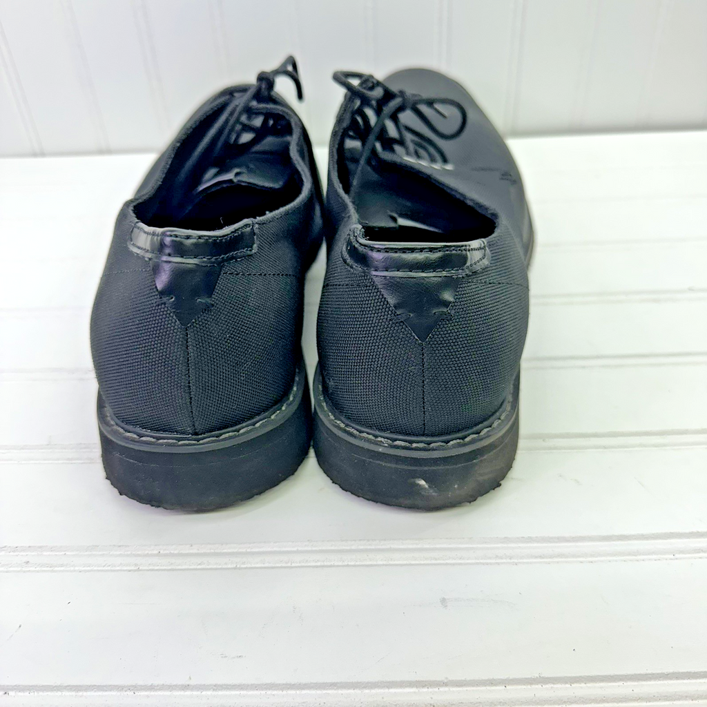 GUESS Tucker 3 Mens Dress Shoes Black Canvas Lace Up Black Toe NEW 13