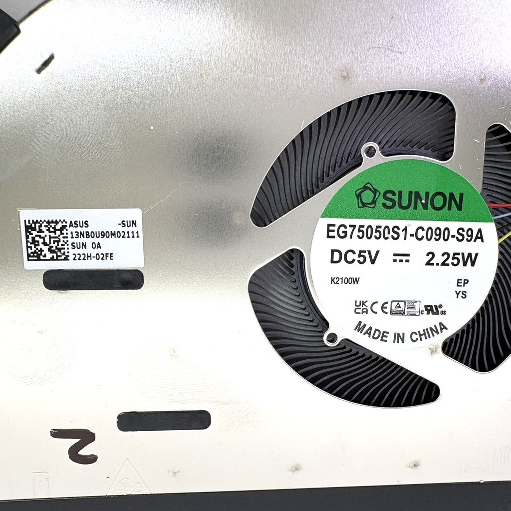 ASUS 17" K712E Cooling Fan w/Heatsink - Fan EG7505CS1-C090-S9A