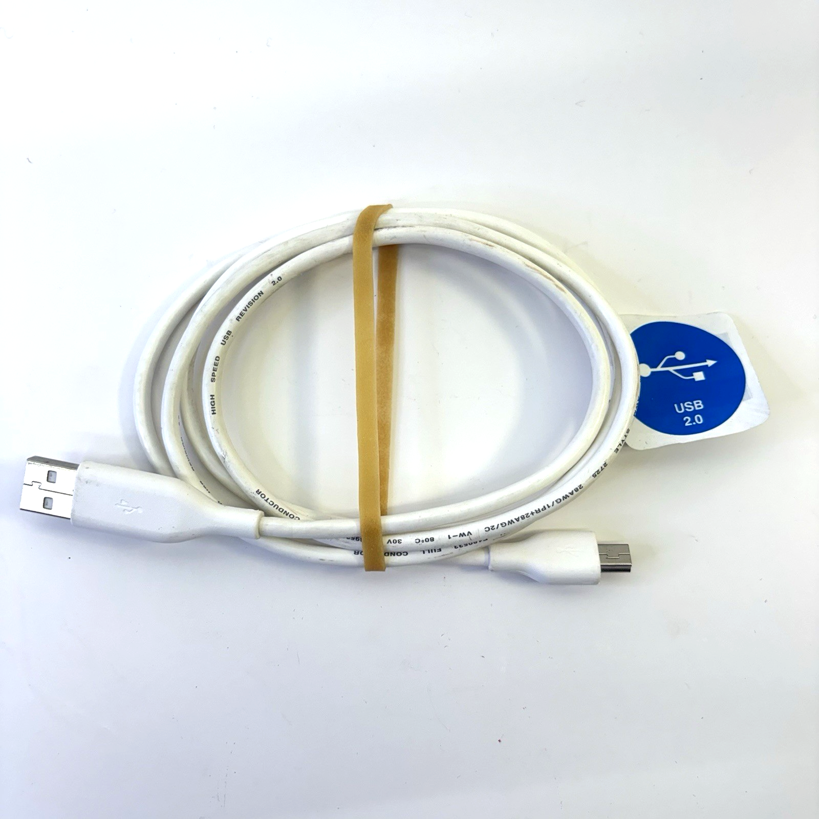 Authentic WD Mini USB 2.0 Cable 4ft White 4064-705050-012 AD OEM For WD Portable