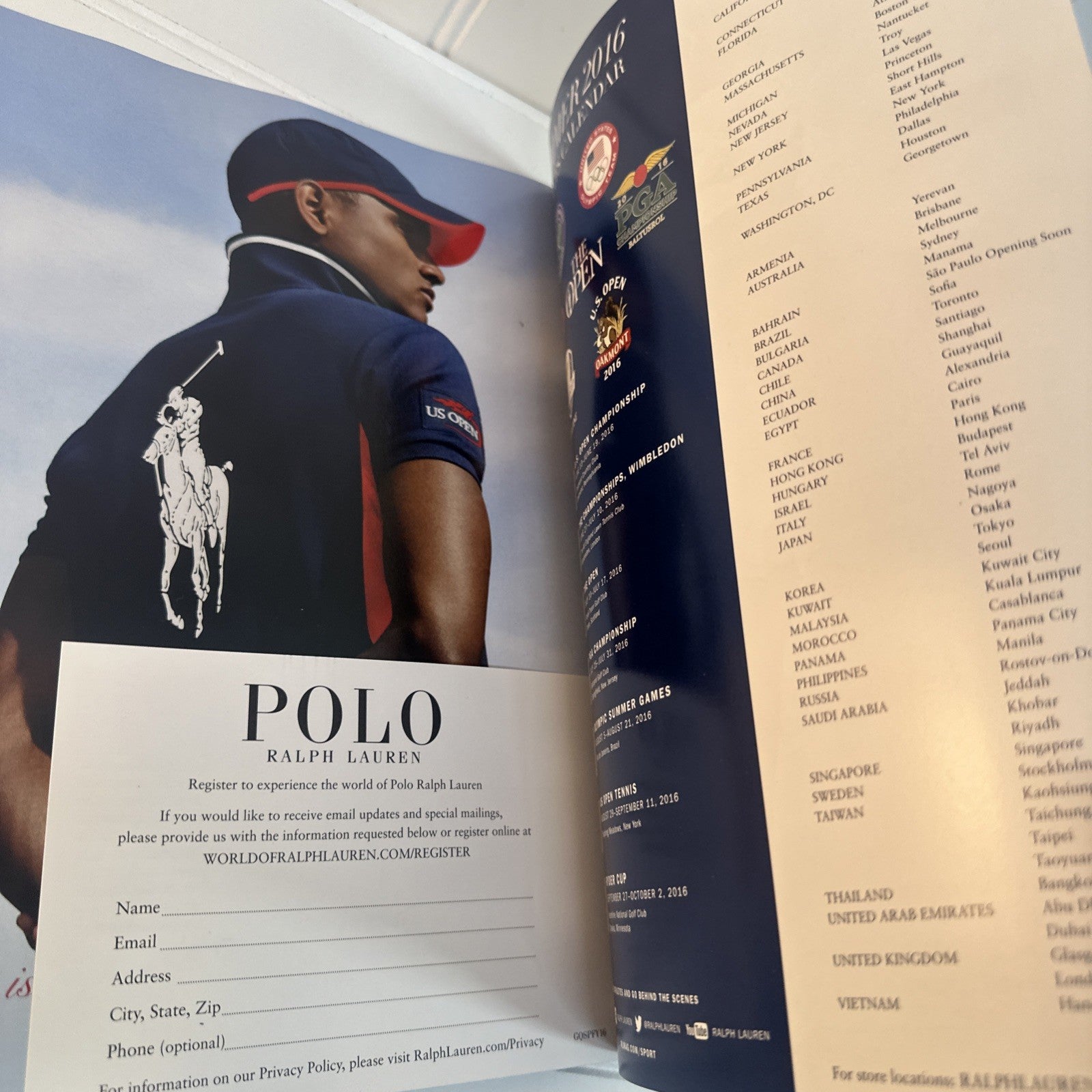 POLO Ralph Lauren Mens Women's Spring Summer Catalog 2016 w Price list - READ
