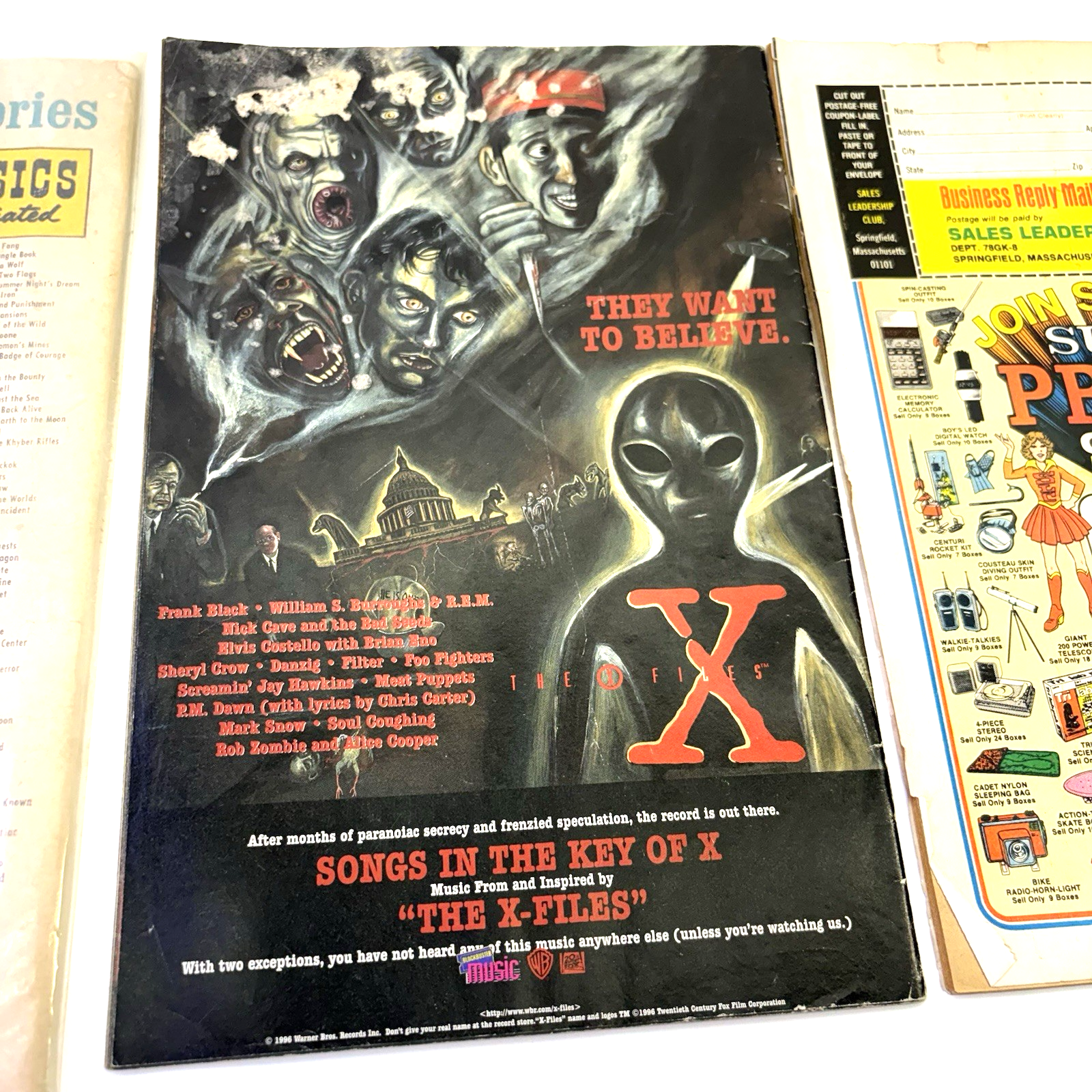VTG Comic Magazine Lot Classics Illustrated Frankenstein X-Files Twilight Zone