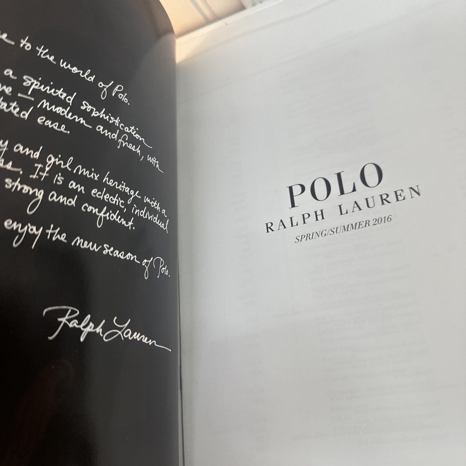 POLO Ralph Lauren Mens Women's Spring Summer Catalog 2016 w Price list - READ