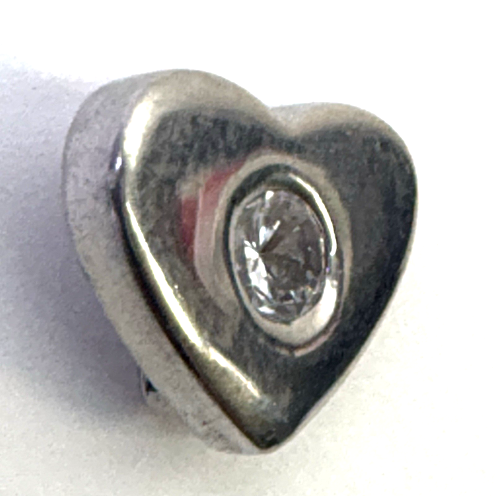 925 Sterling Silver Charm Pendant Lot Heart Blue CZ Girl Figure 3pc 7.36g Vintag