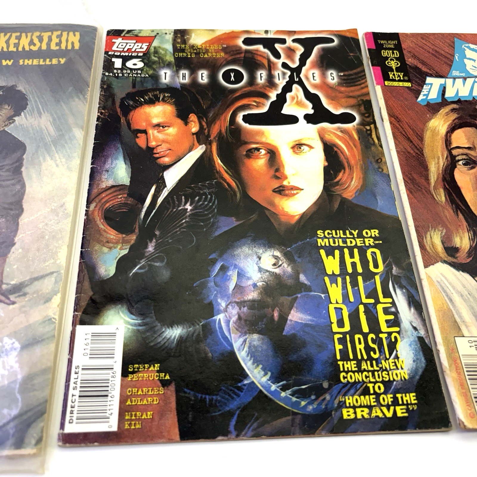 VTG Comic Magazine Lot Classics Illustrated Frankenstein X-Files Twilight Zone