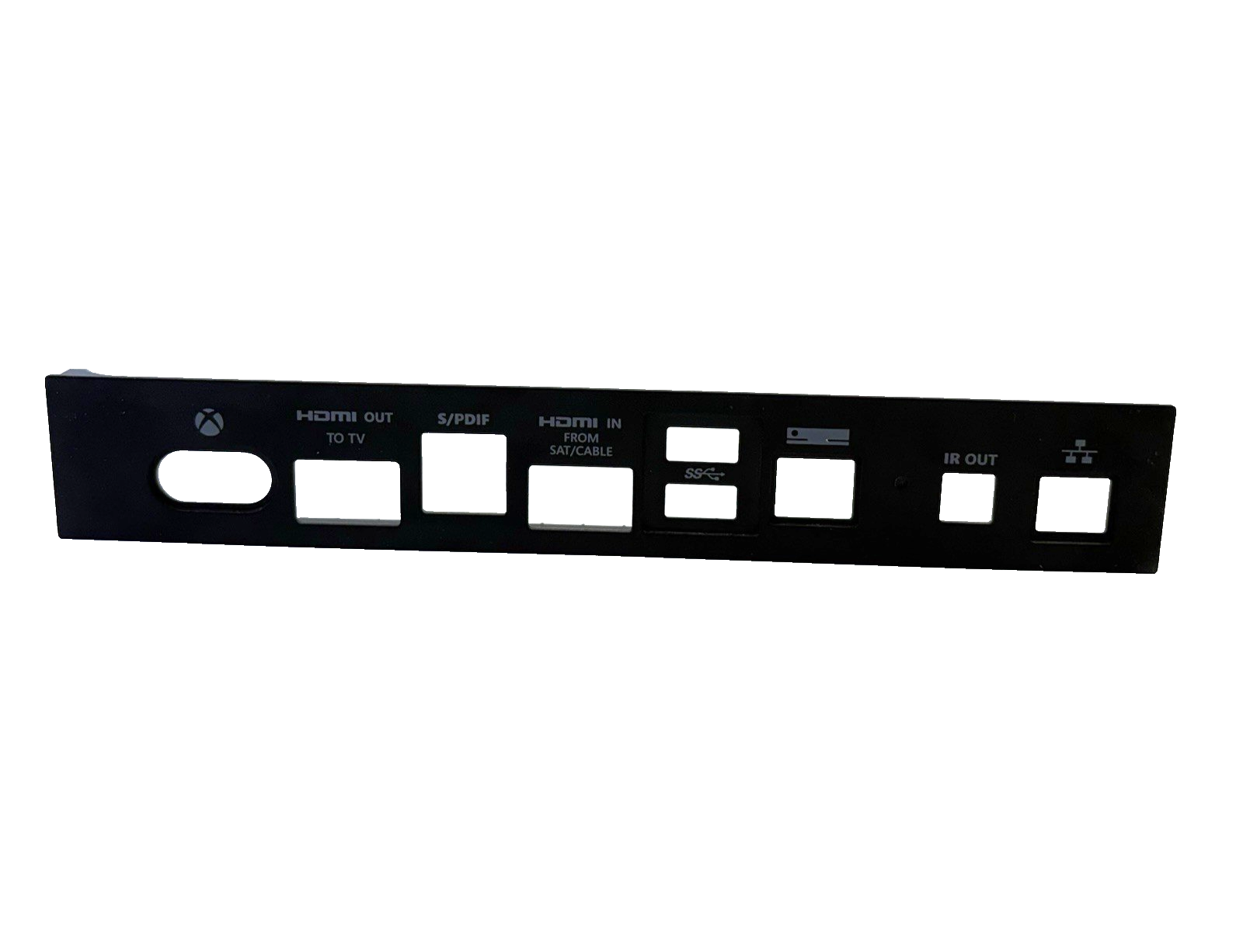 Microsoft Xbox ONE 1540 Rear Back Black Bezel Port Cover Housing Shell X868936
