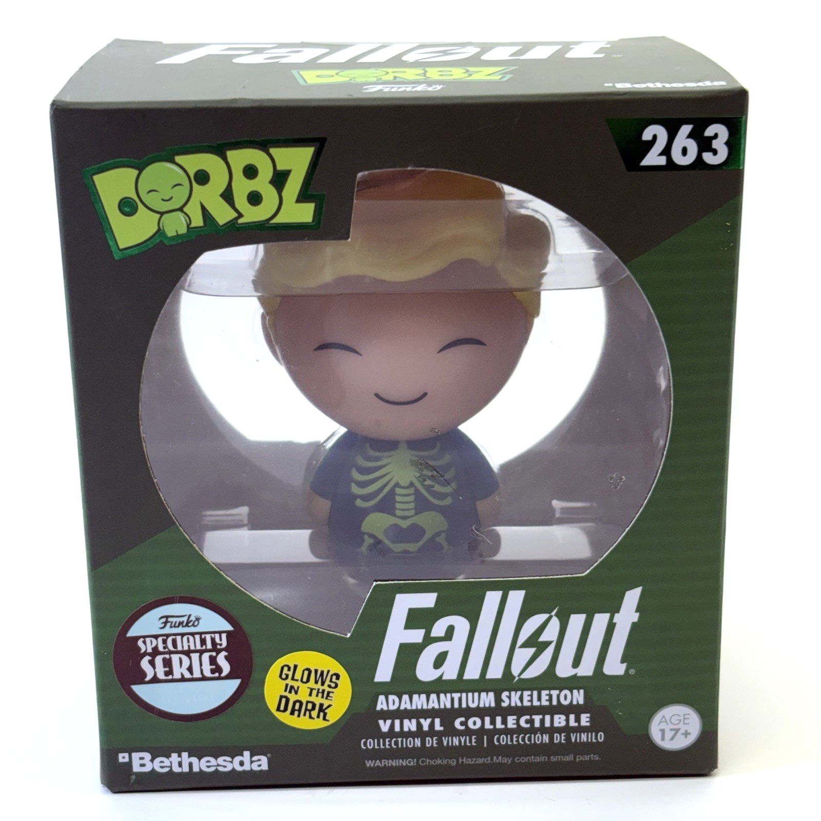 Funko Fallout Lot 2 Vault Boy Luck & Dorbz Adamantium Skeleton #263