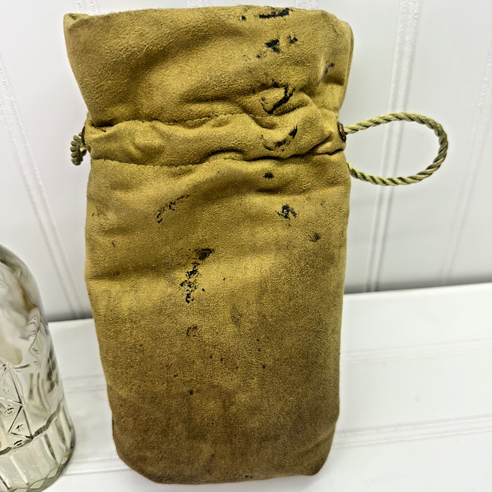 Lot  Crown Royal FlaskEmpty Bottles Reserve Glass Bottle Tin & Bag Set
