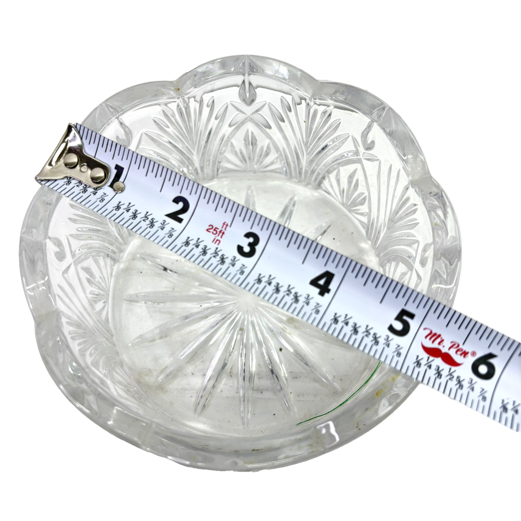 Bohemia Crystal Czech Republic Candy Bowl Gorgeous CUT LEAD CRYSTAL Over 24%
