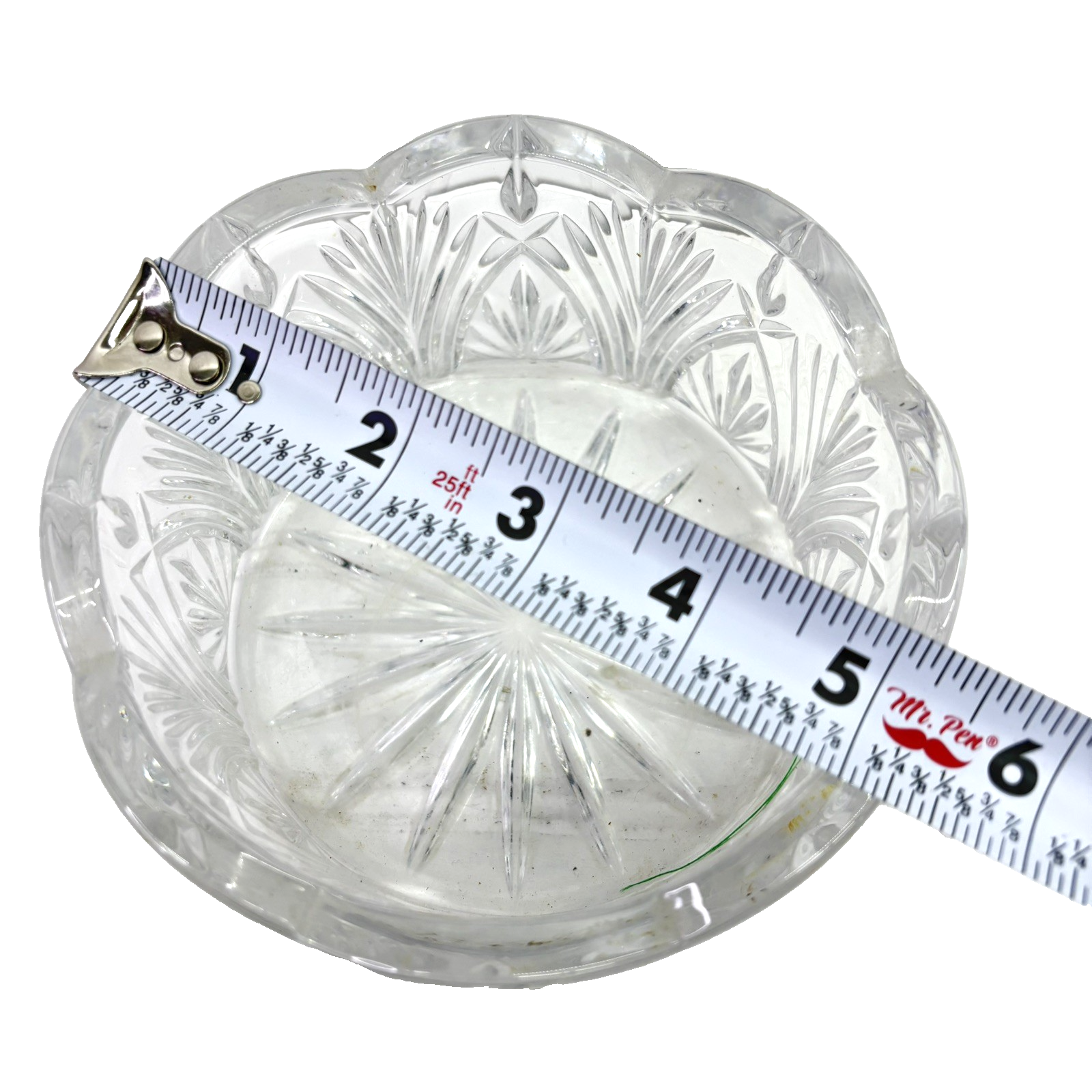 Bohemia Crystal Czech Republic Candy Bowl Gorgeous CUT LEAD CRYSTAL Over 24%