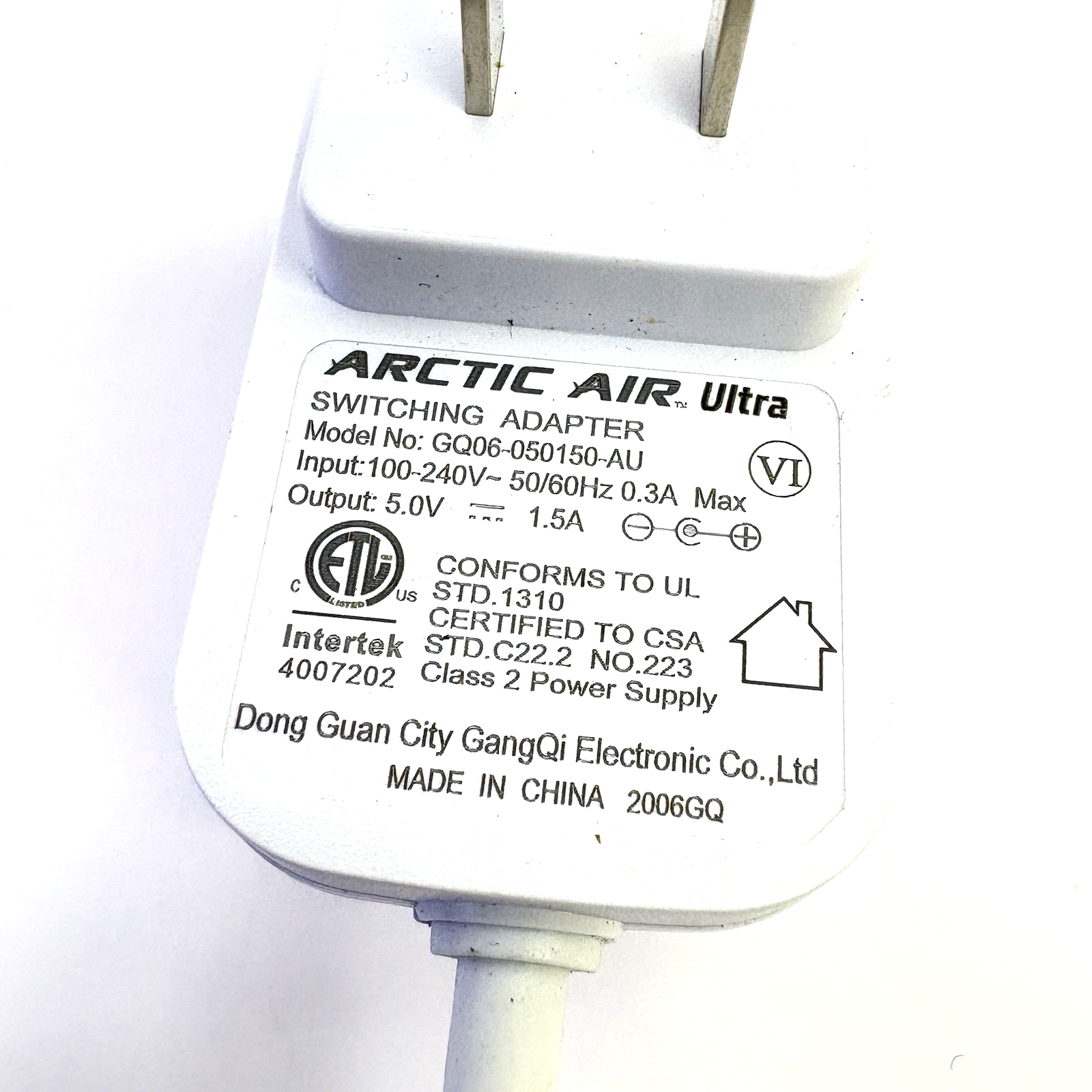 Original ARCTIC AIR Ultra GQ06-050150-AU Power Adapter OEM Used Tested