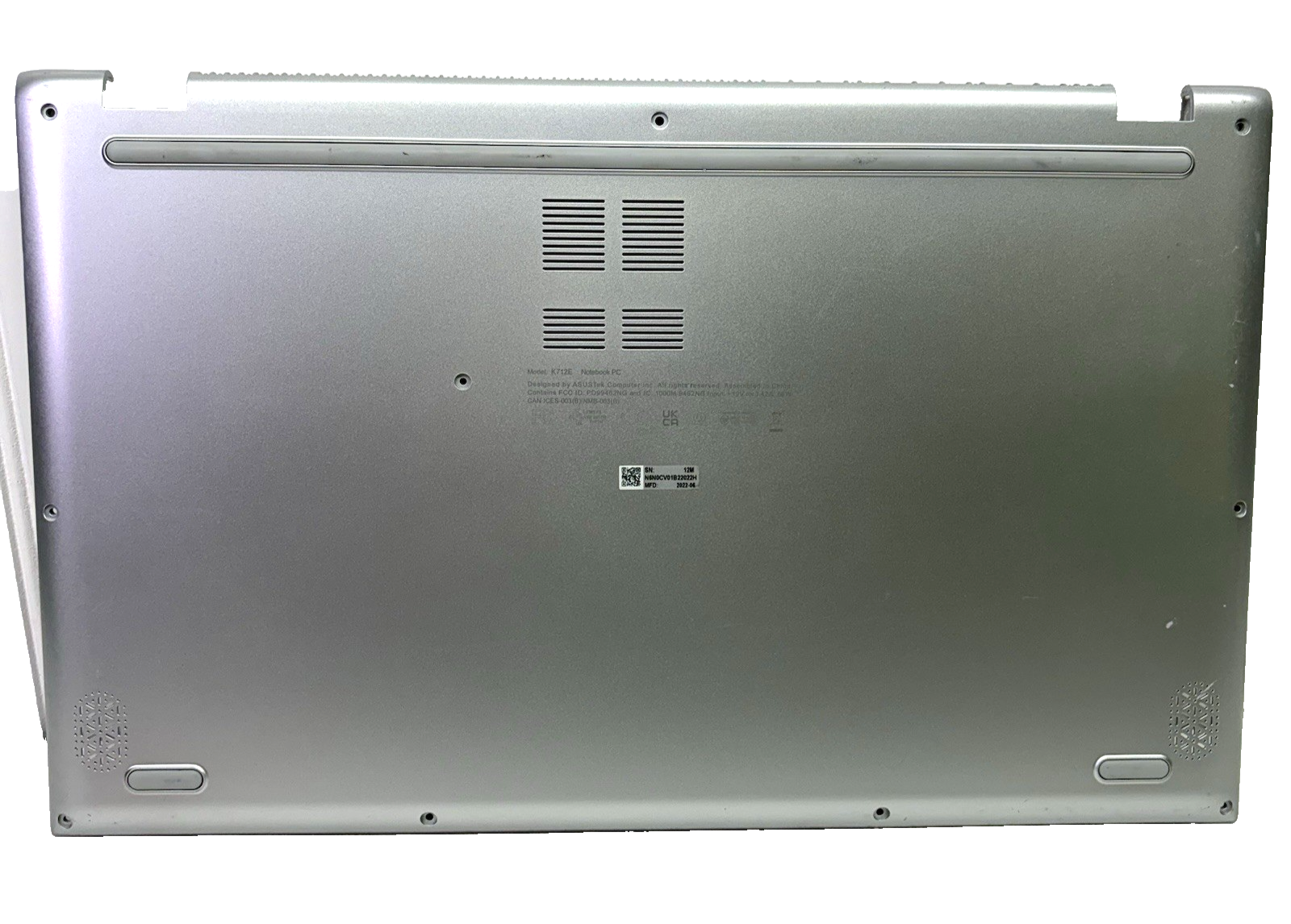 ASUS Vivobook 17 K712E Bottom Case Base Cover with Rubbers 17.3"